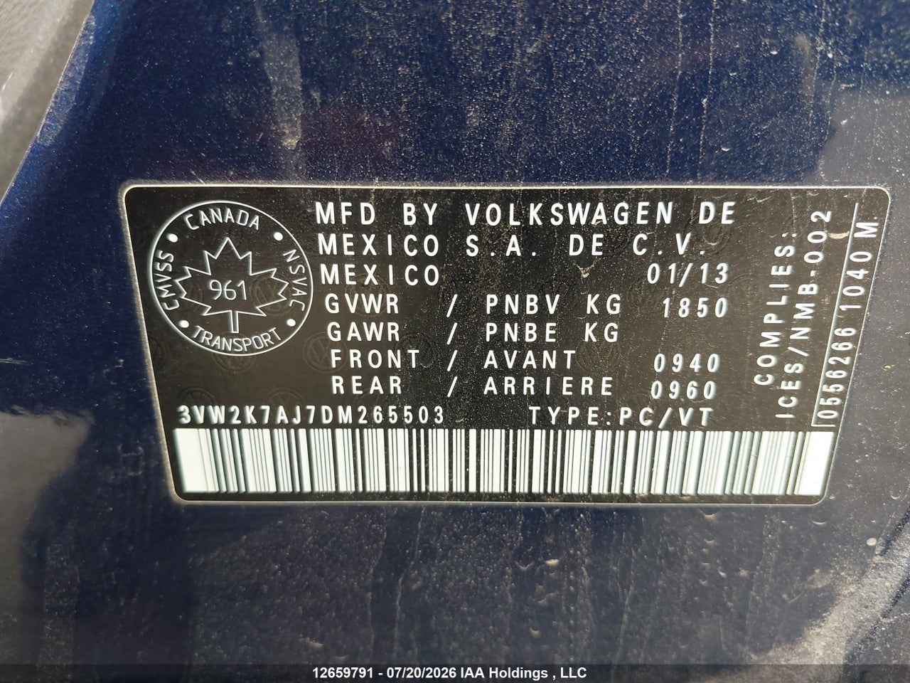 2013 VOLKSWAGEN JETTA thumbnail 10
