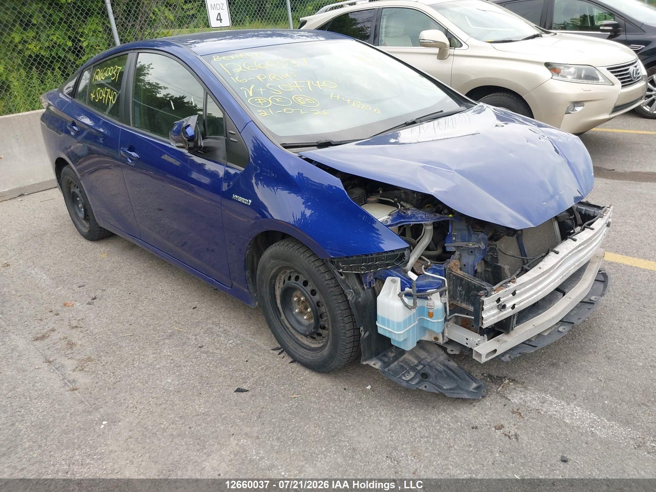 2016 TOYOTA PRIUS TECHNOLOGY/TOURING thumbnail 2