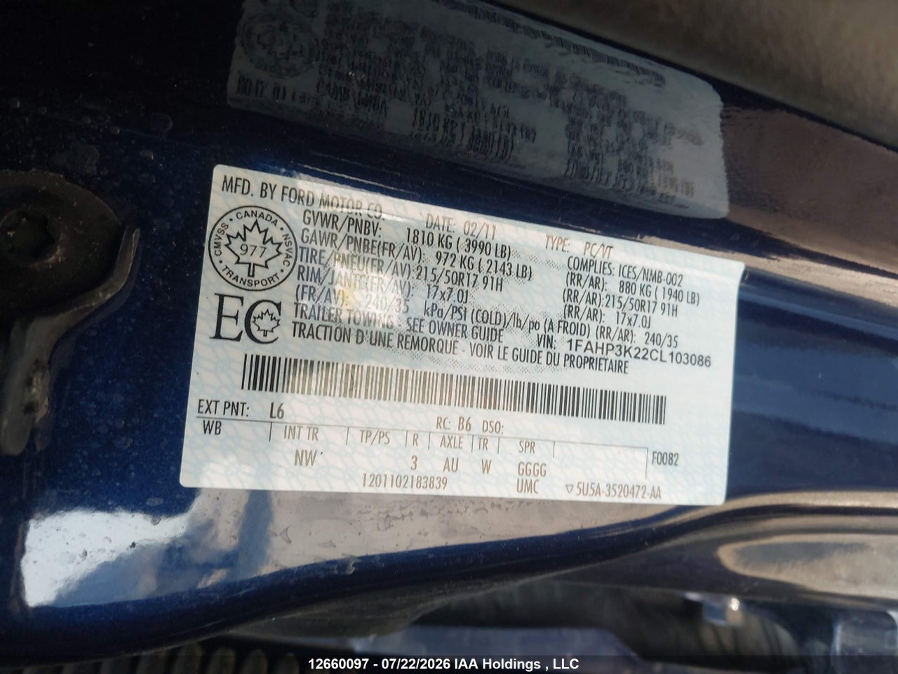 2012 FORD FOCUS SE thumbnail 10