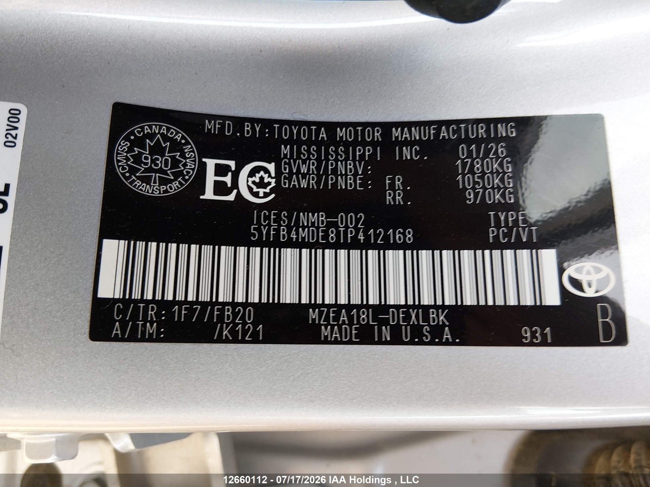 2026 TOYOTA COROLLA LE thumbnail 10