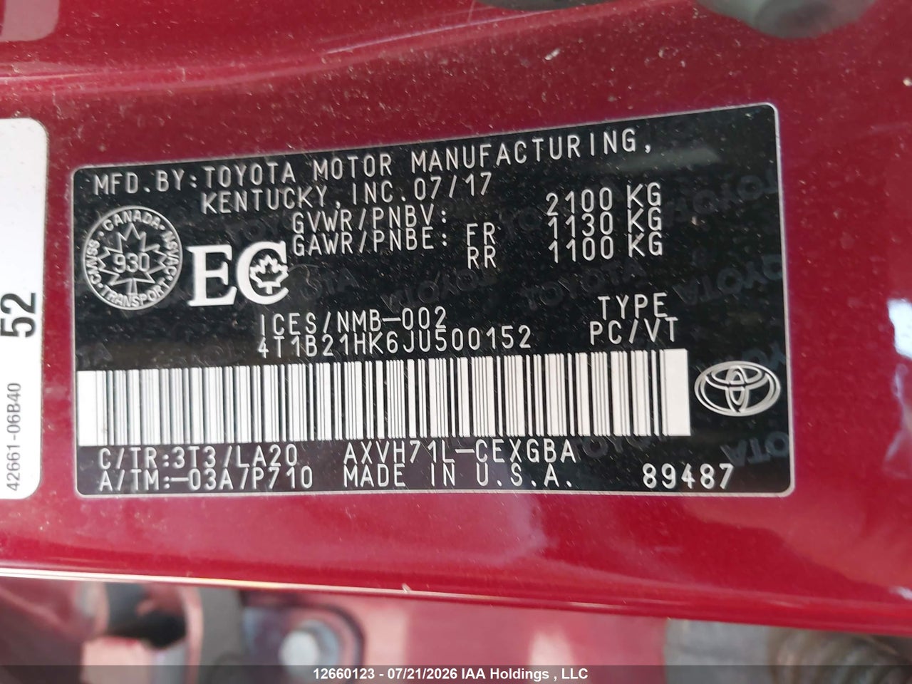 2018 TOYOTA CAMRY HYBRID XLE thumbnail 10