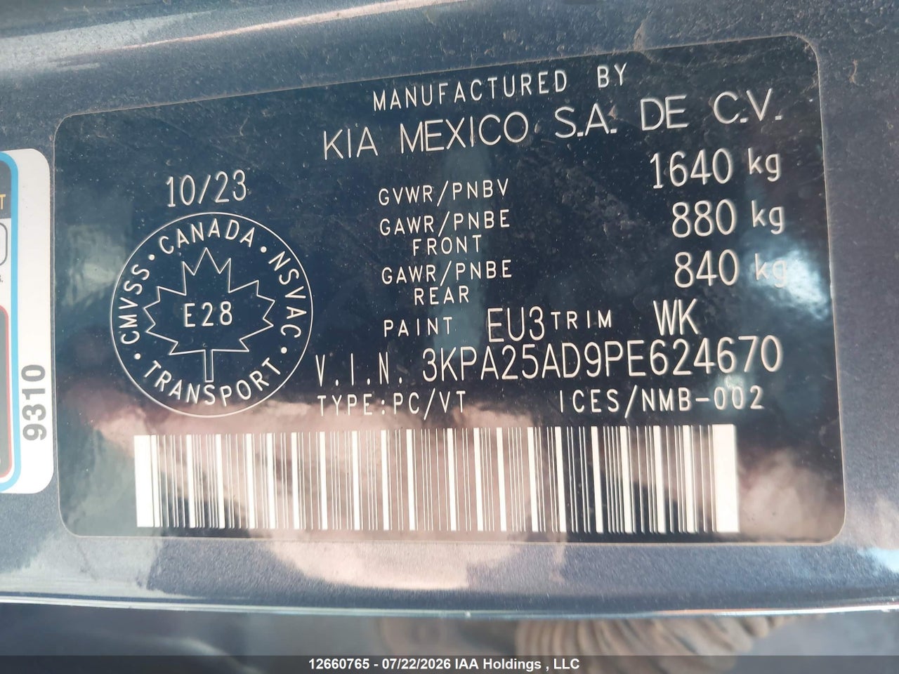 2023 KIA RIO LX PREMIUM/LX+ thumbnail 10