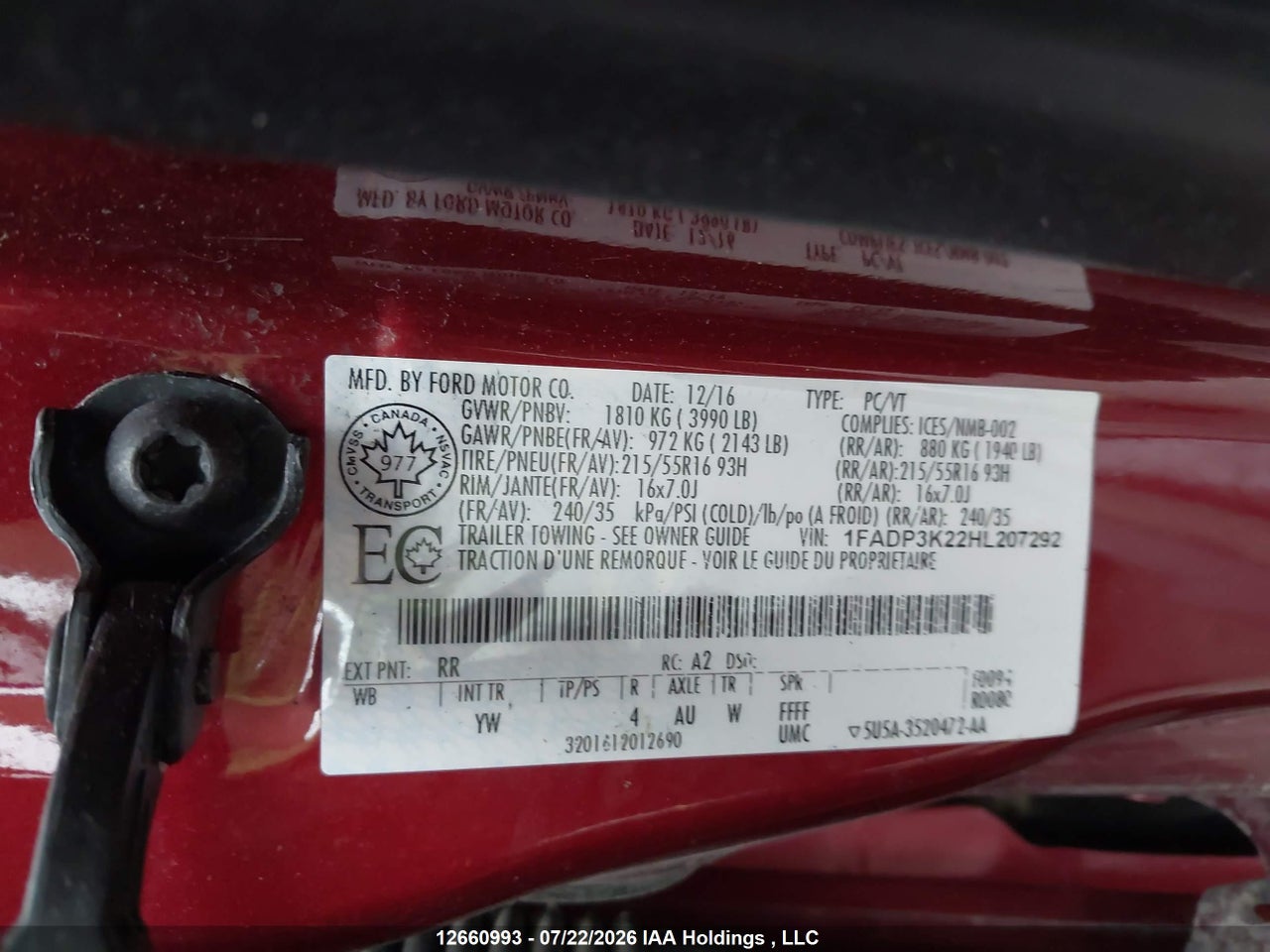 2017 FORD FOCUS SE thumbnail 10