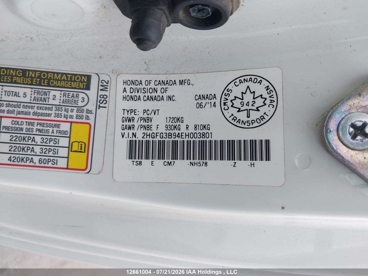 2014 HONDA CIVIC EX-L NAVI thumbnail 10