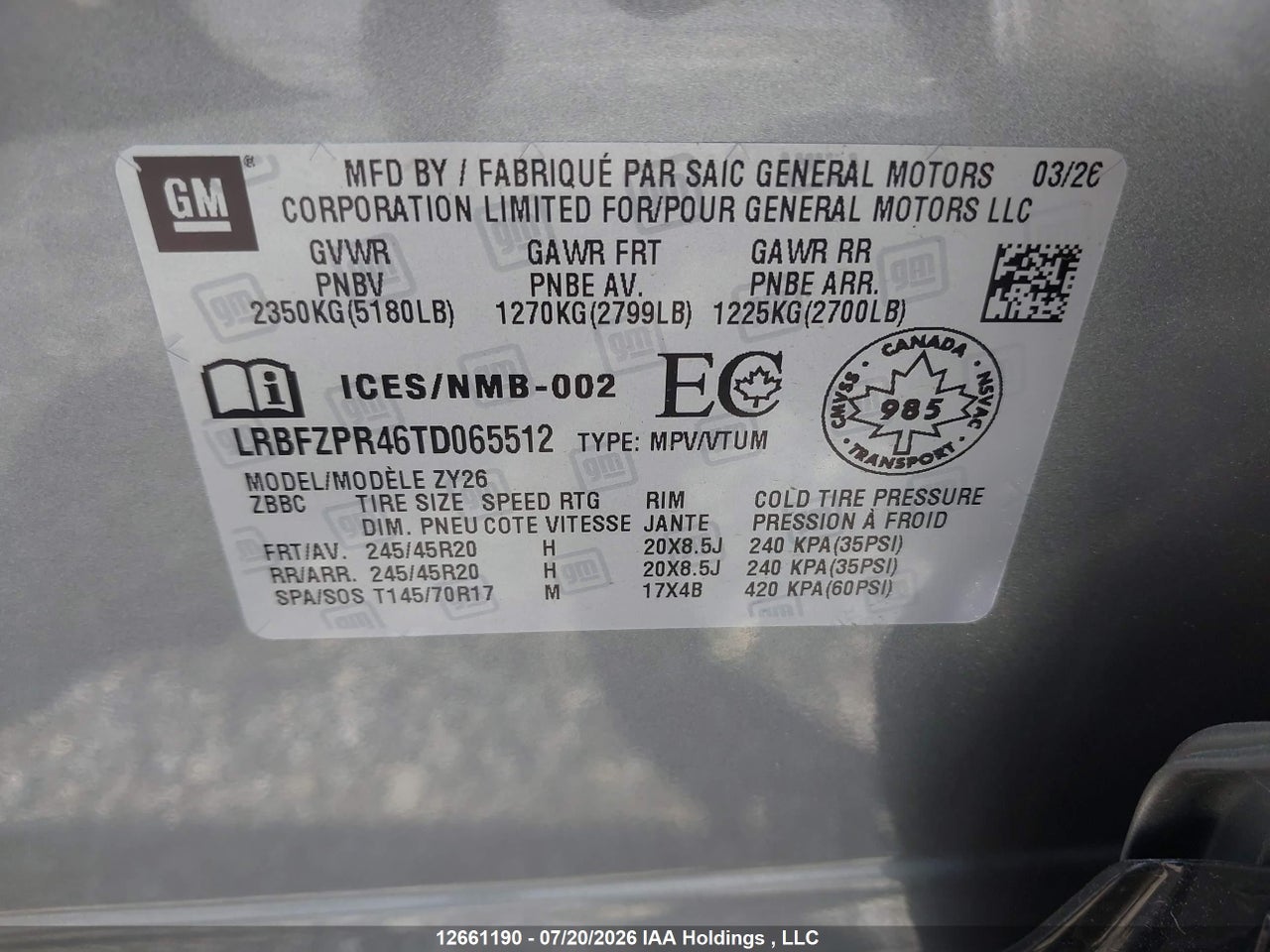 2026 BUICK ENVISION SPORT TOURING AWD thumbnail 10