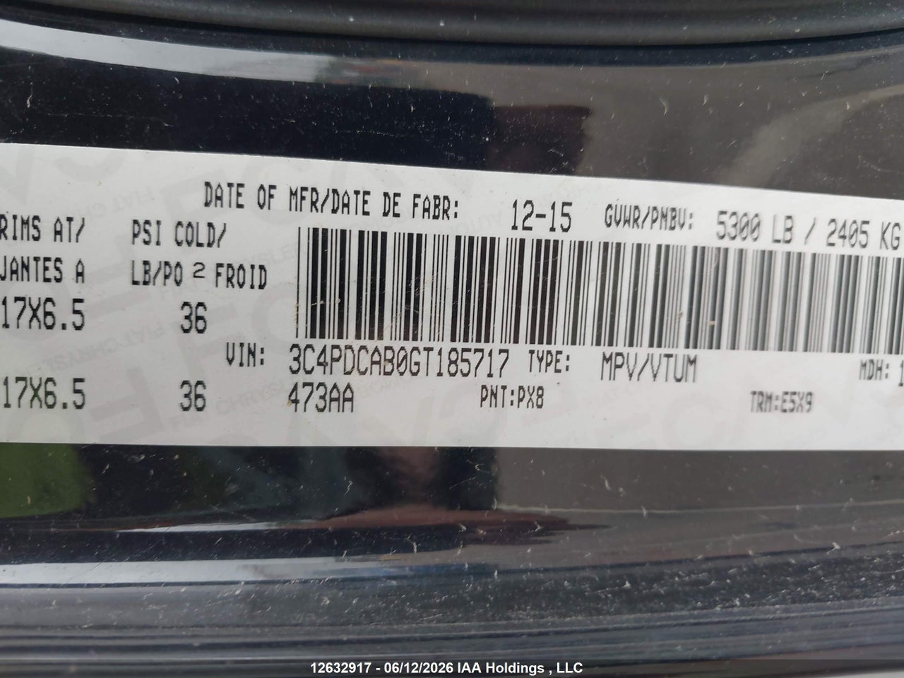 2016 DODGE JOURNEY CVP/SE PLUS thumbnail 10