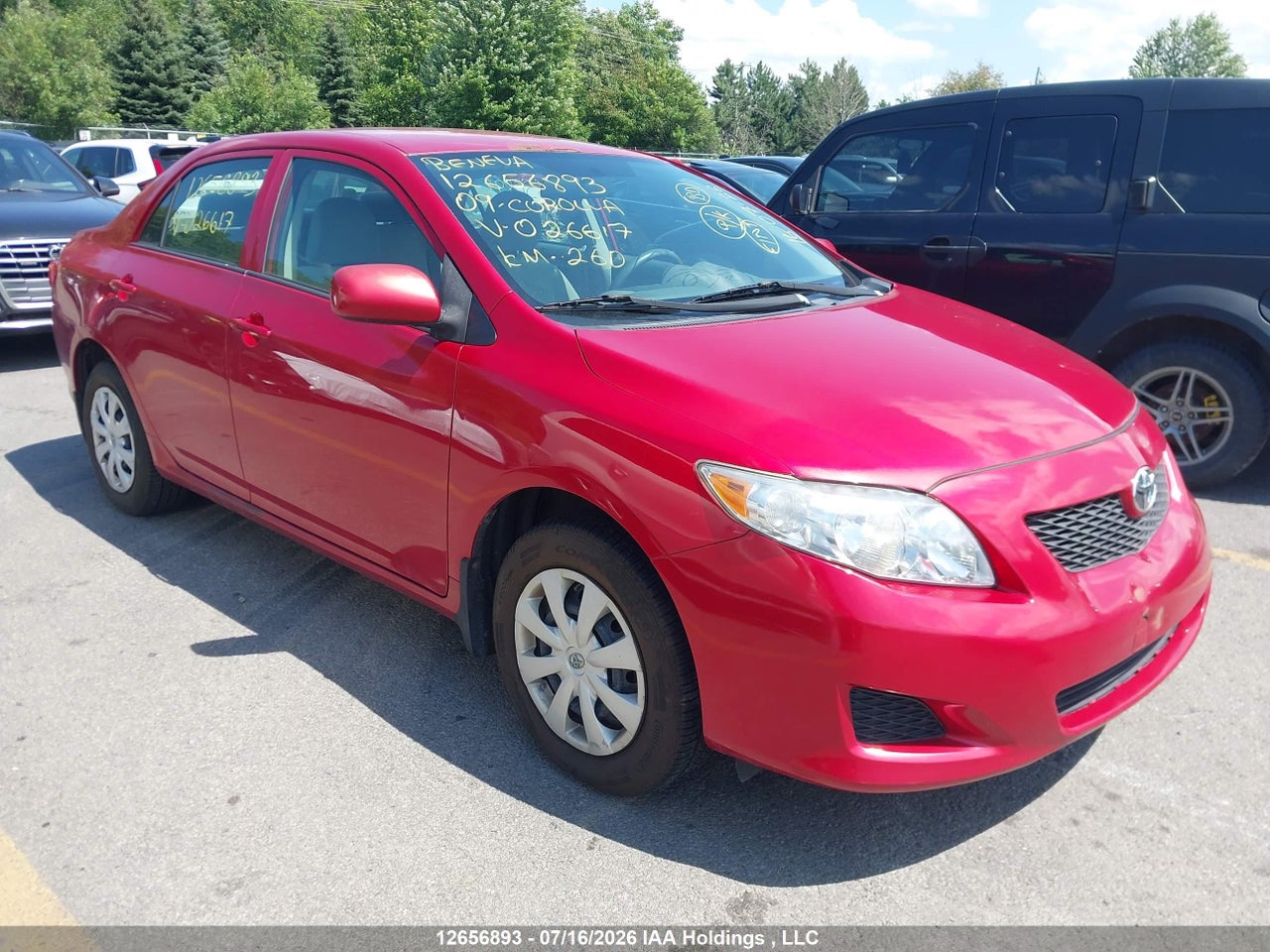 2009 TOYOTA COROLLA CE thumbnail 2