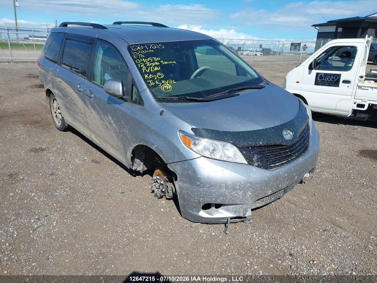 2012 TOYOTA SIENNA LE 7 PASSENGER thumbnail 2