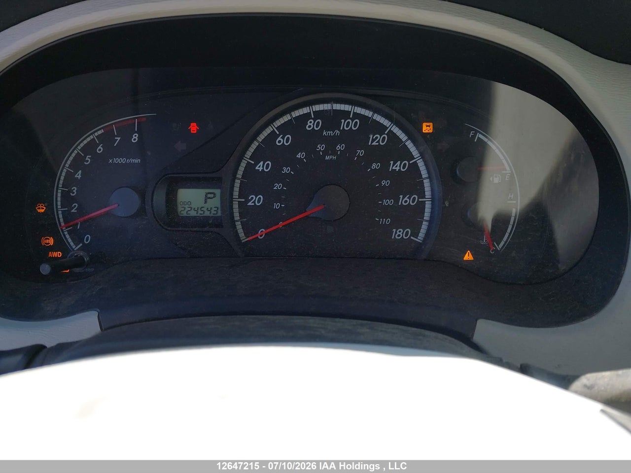 2012 TOYOTA SIENNA LE 7 PASSENGER thumbnail 8