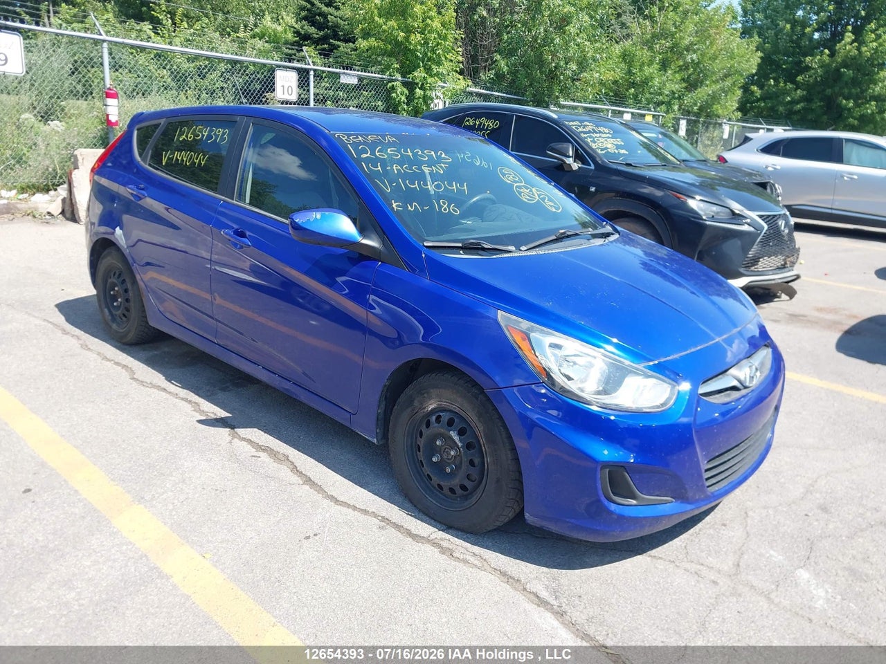 2014 HYUNDAI ACCENT GL thumbnail 2