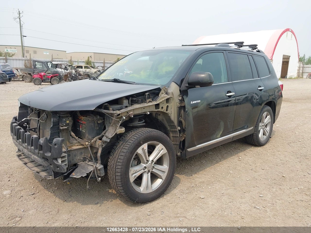 2012 TOYOTA HIGHLANDER V6 LIMITED thumbnail 3