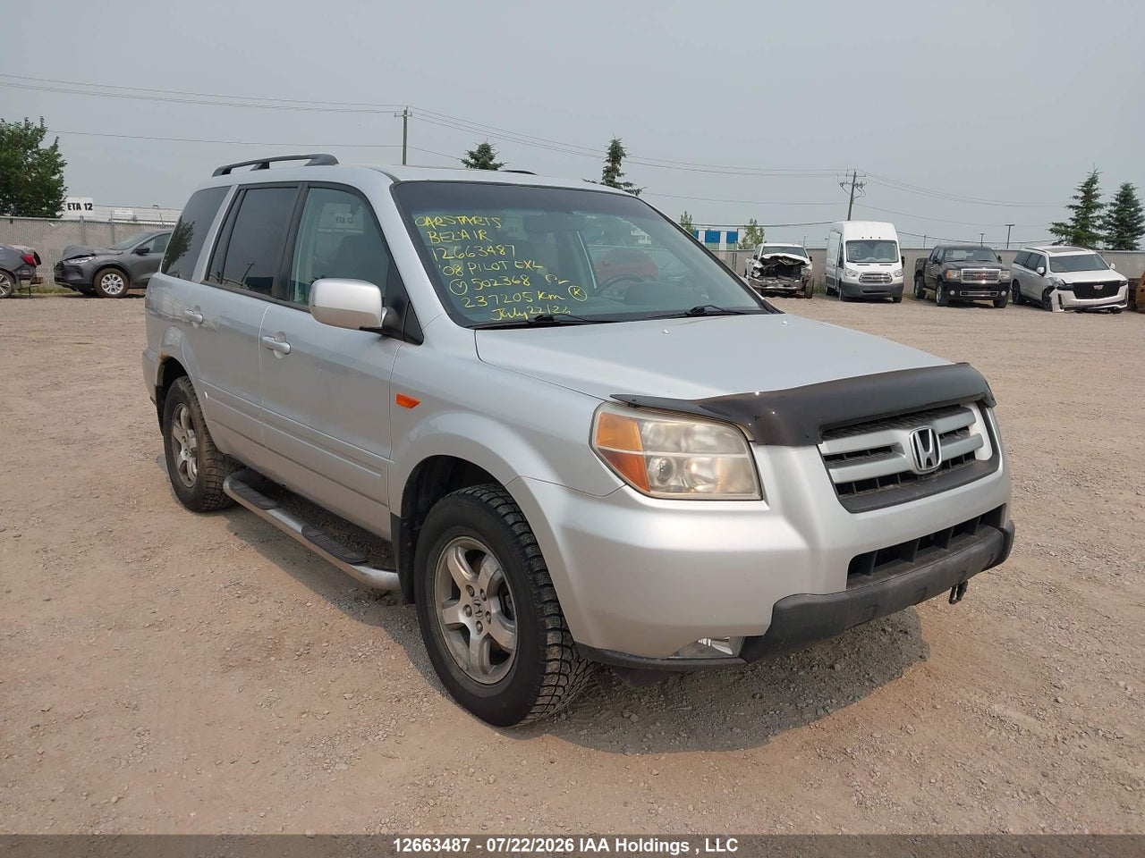 2008 HONDA PILOT EXL thumbnail 2