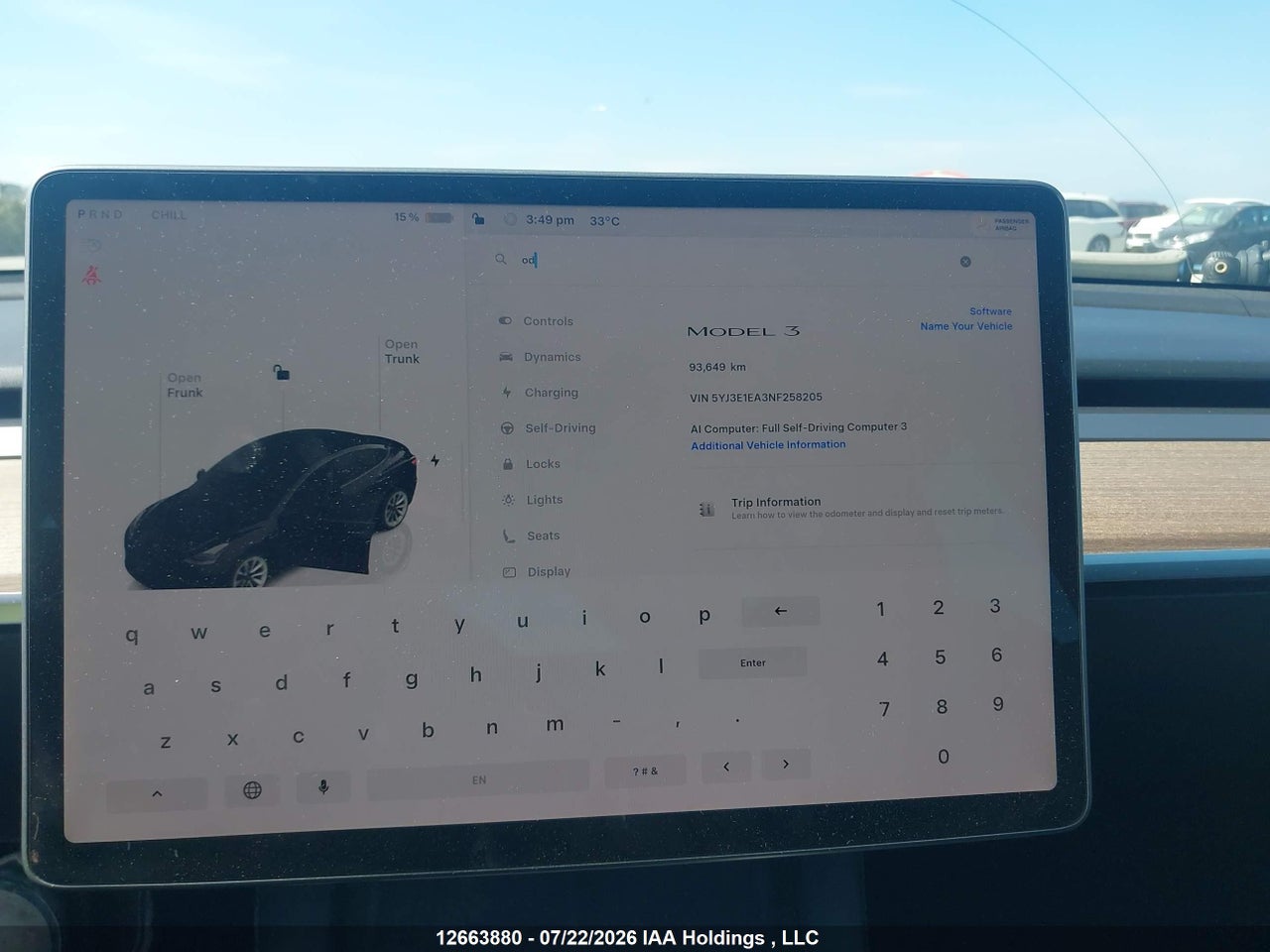 2022 TESLA MODEL 3 thumbnail 8