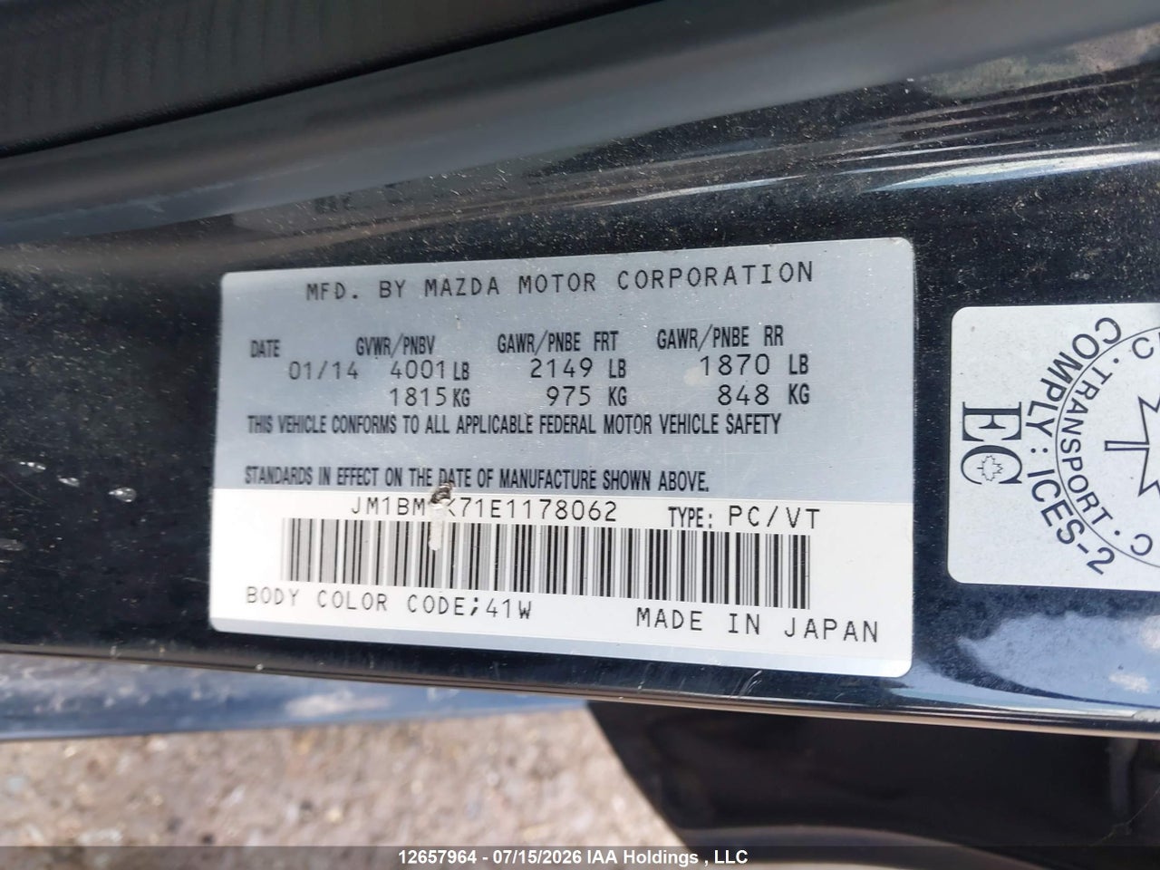 2014 MAZDA MAZDA3 GX-SKY thumbnail 10