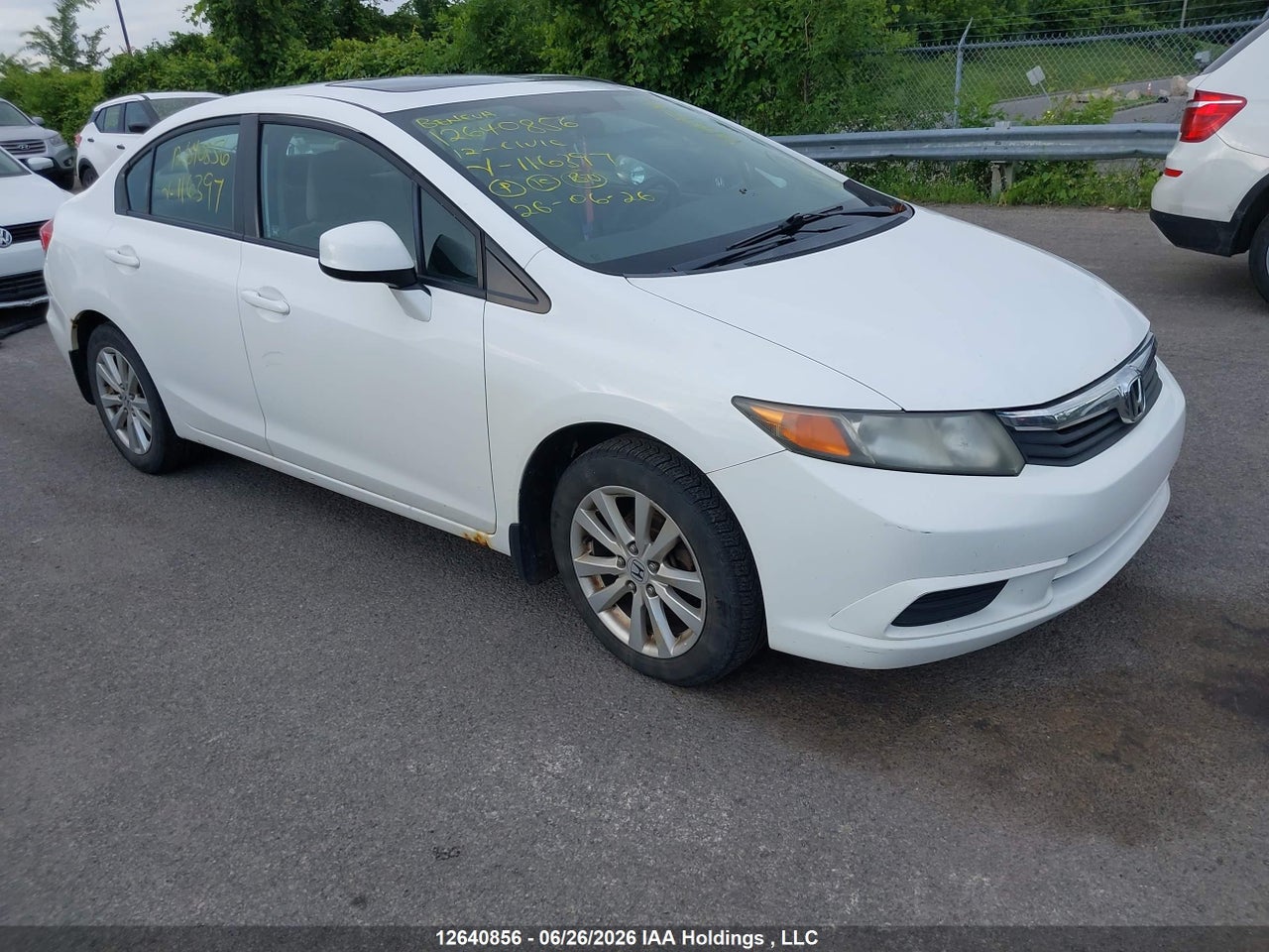 2012 HONDA CIVIC EX thumbnail 2