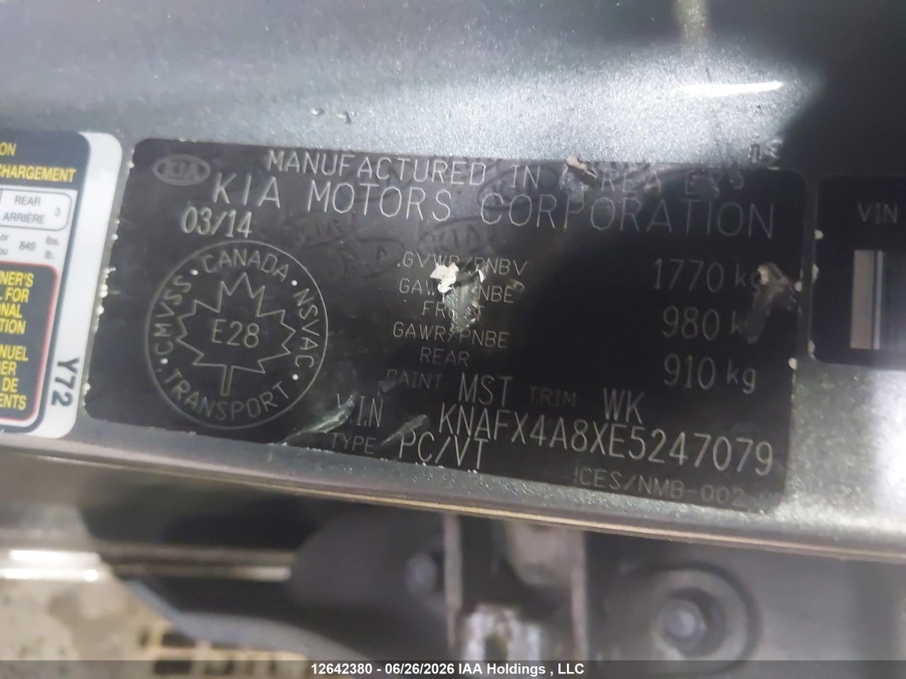 2014 KIA FORTE 2.0L EX/2.0L SX thumbnail 10