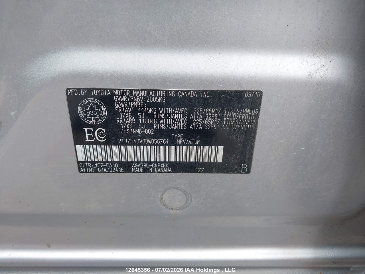2011 TOYOTA RAV4 thumbnail 10