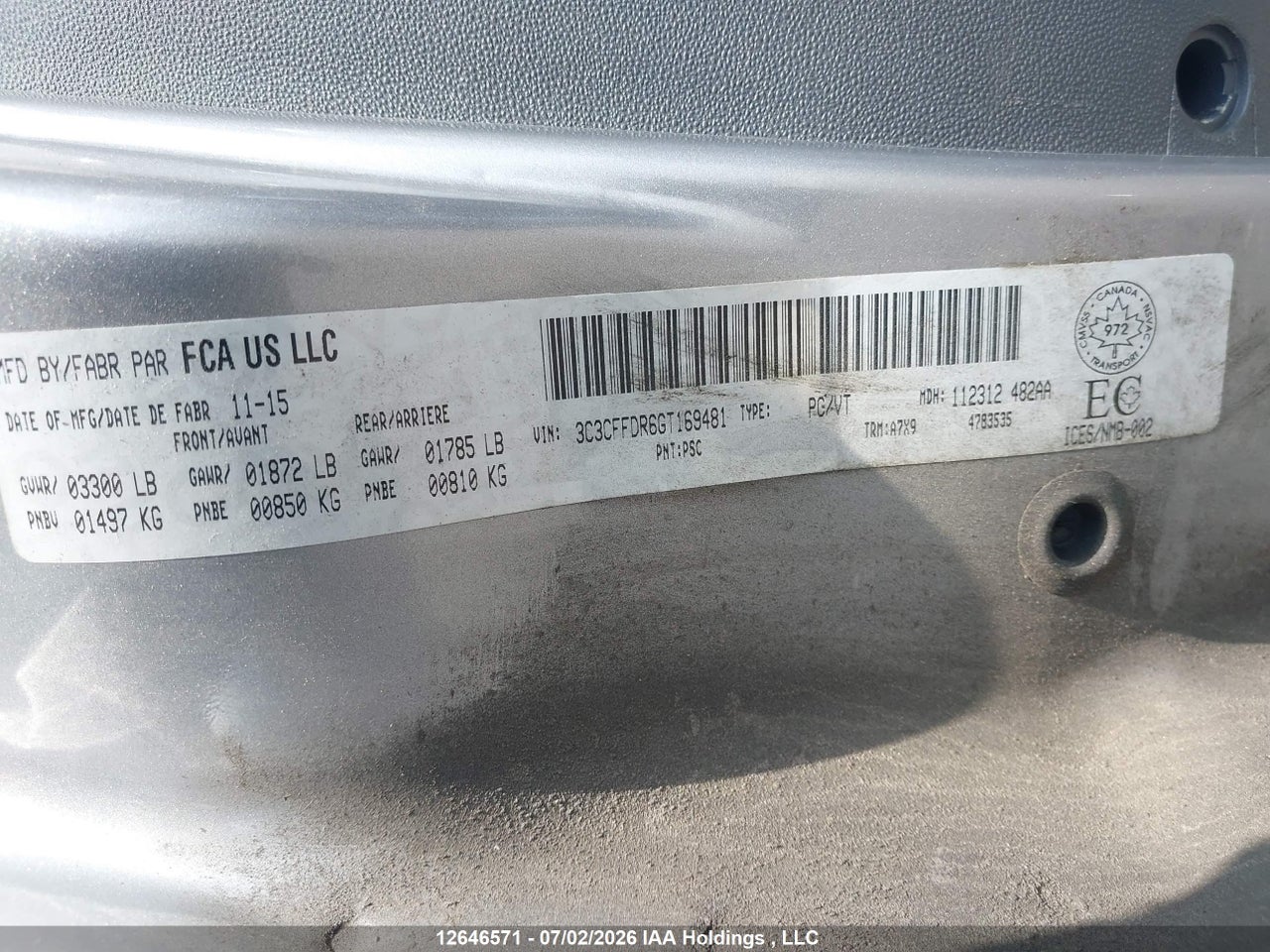 2016 FIAT 500C POP thumbnail 10