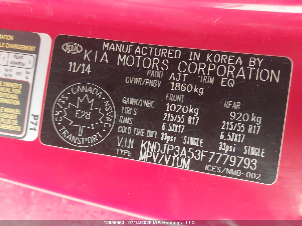2015 KIA SOUL EX/EX+/EX+ ECO thumbnail 10