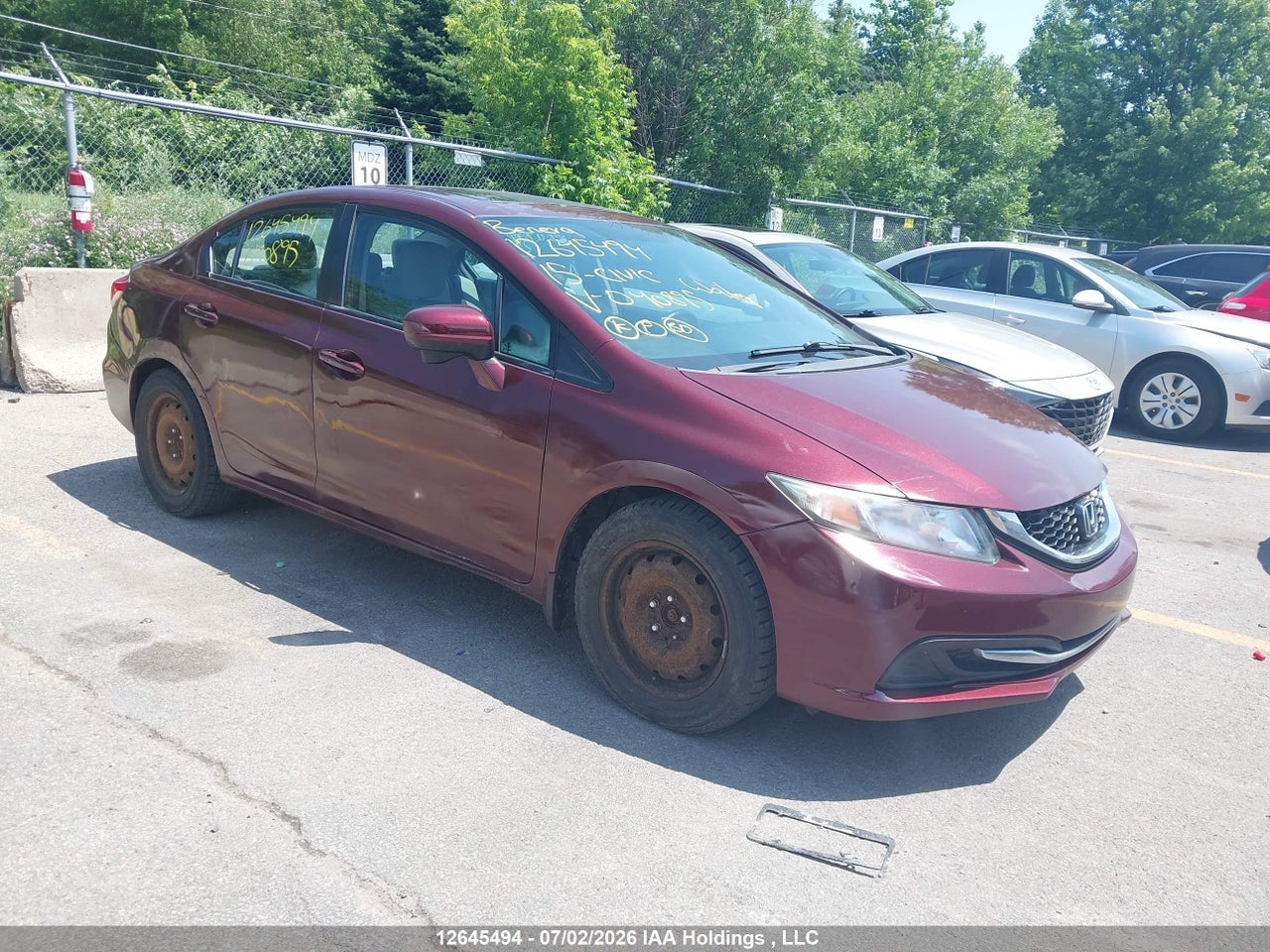 2015 HONDA CIVIC EX thumbnail 2