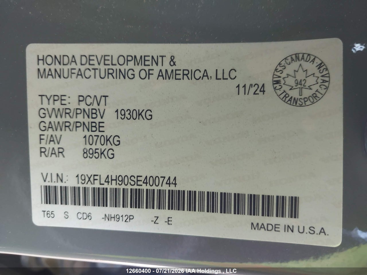 2025 HONDA CIVIC SPORT TOURING HYBRID thumbnail 10