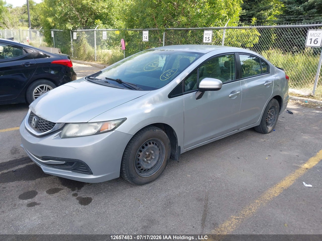 2014 HONDA CIVIC LX thumbnail 3