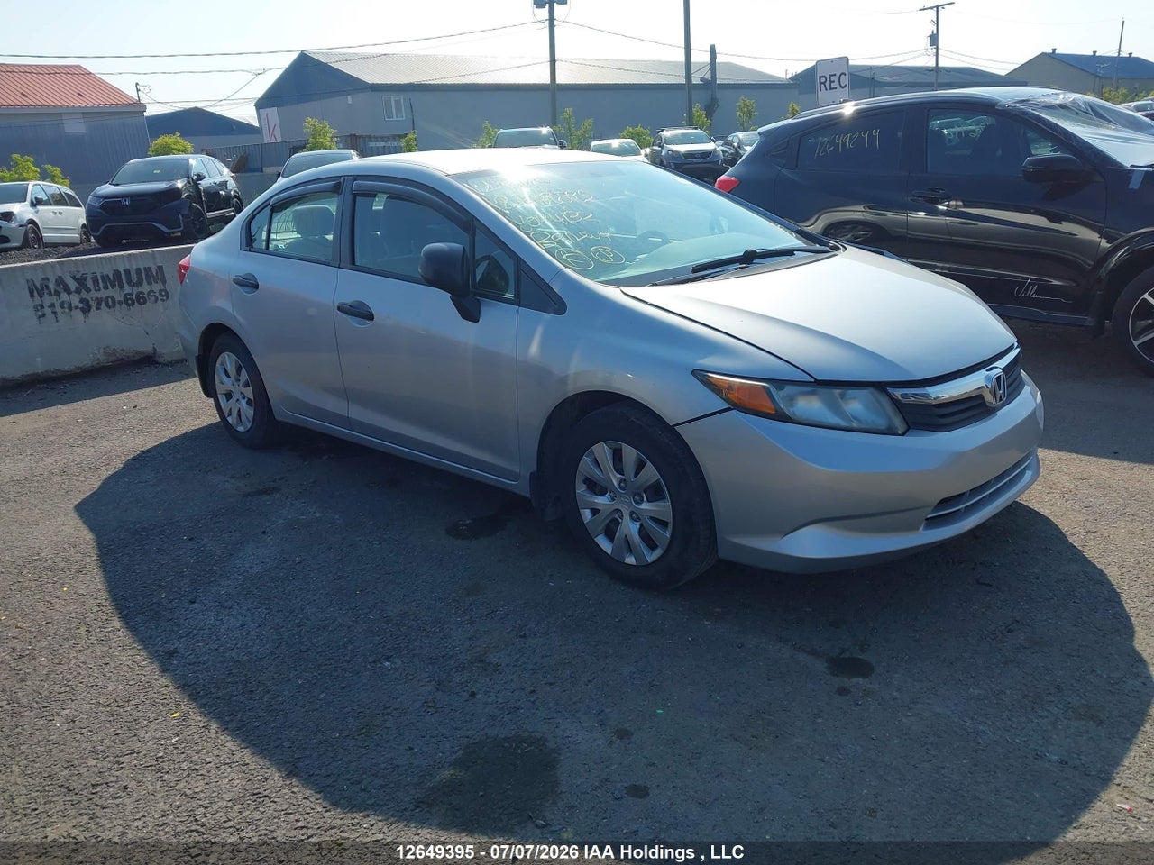 2012 HONDA CIVIC DX thumbnail 2
