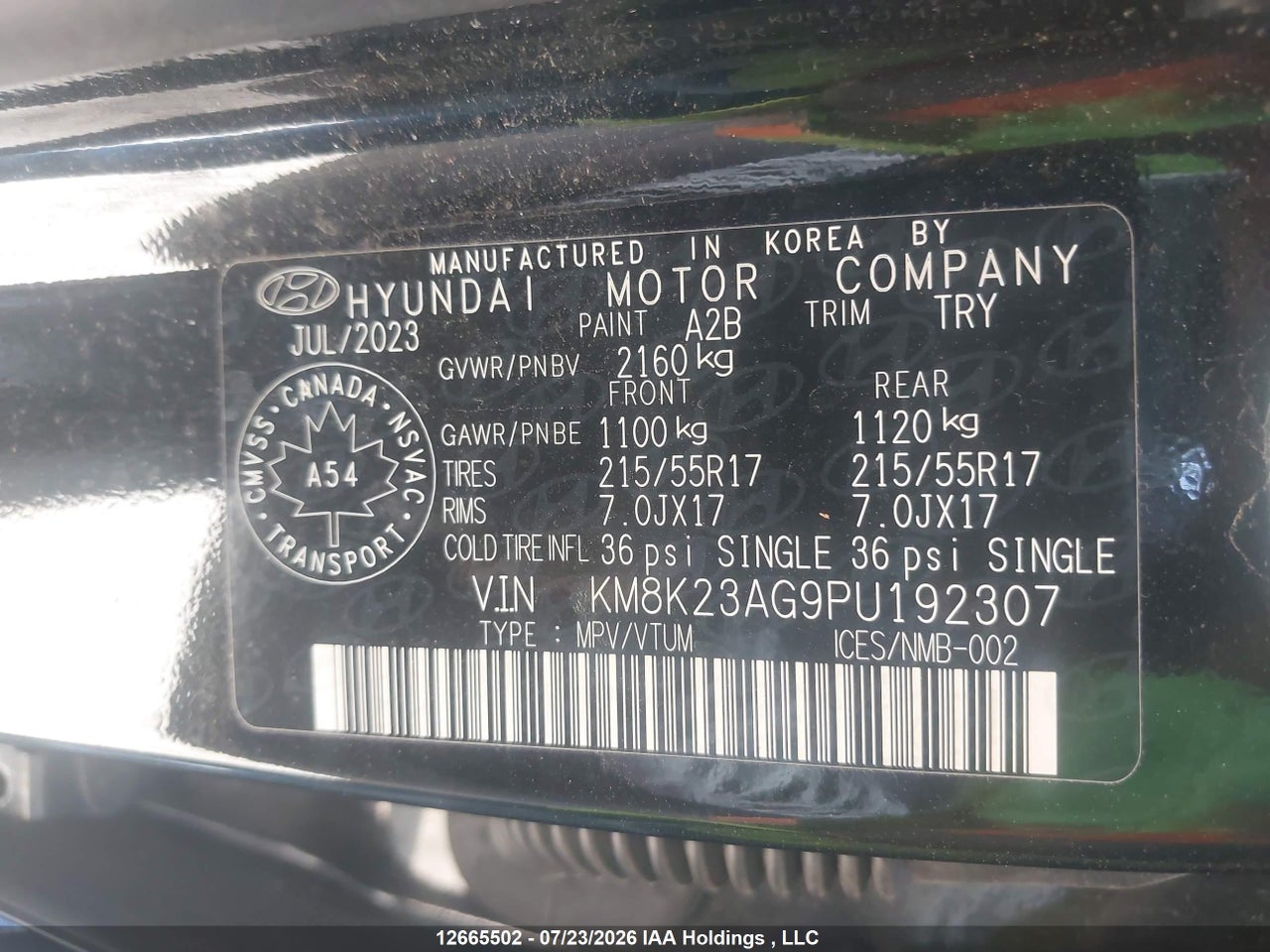 2023 HYUNDAI KONA ELECTRIC PREFERRED thumbnail 10