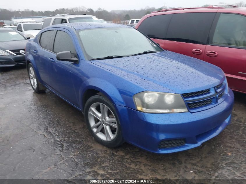 1C3CDZAG9DN****** 2013 Dodge Avenger Special Edition