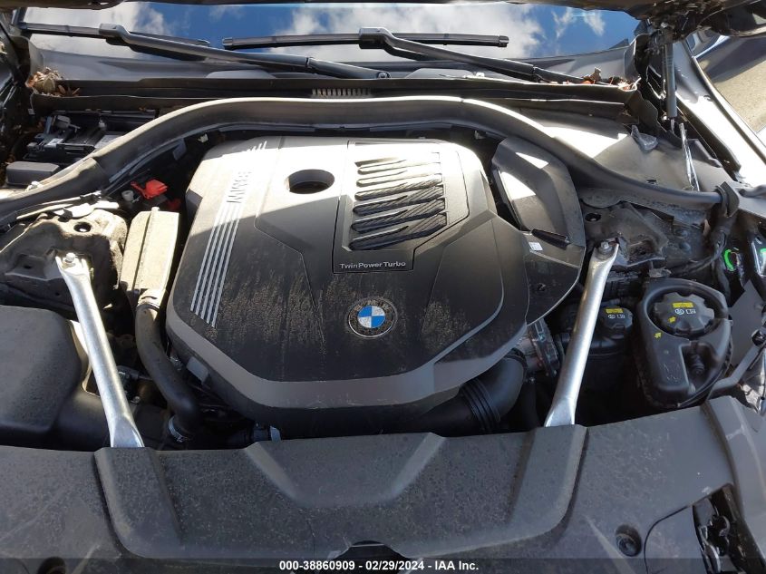 2021 BMW 740I 3.0L I6 FI DOHC 24V (VIN: WBA7T4C07MCG40090