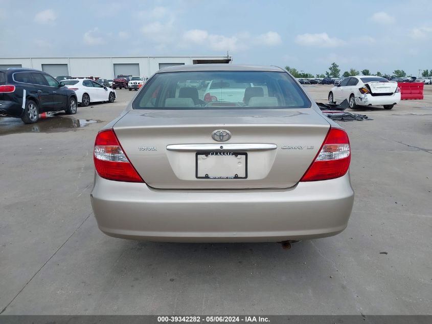 2003 Toyota Camry Le VIN: 4T1BE32K13U783848 Lot: 39342282