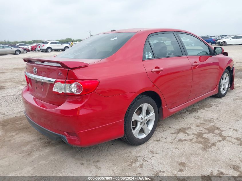 2012 Toyota Corolla L/Le/S VIN: 5YFBU4EE5CP038911 Lot: 39357809