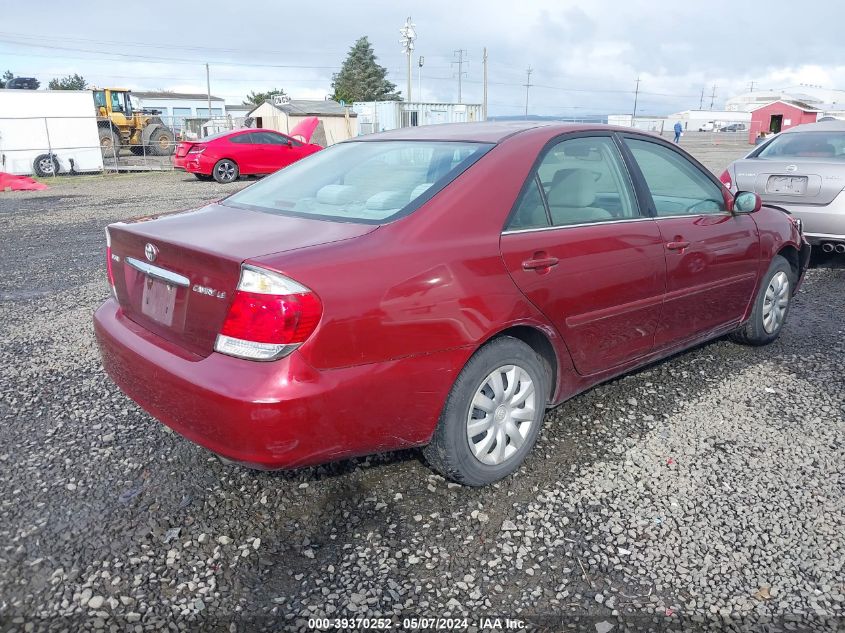 2005 Toyota Camry Le VIN: 4T1BE30K55U411743 Lot: 39370252