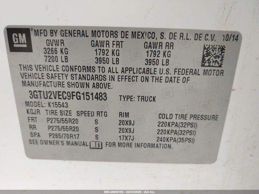 GMC SIERRA 1500 - zdjęcie 9