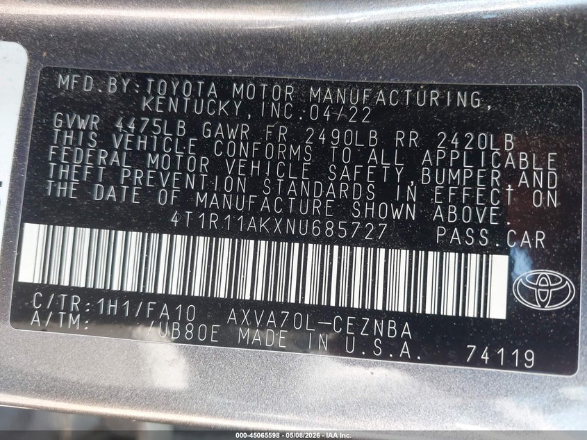 TOYOTA CAMRY - zdjęcie 9