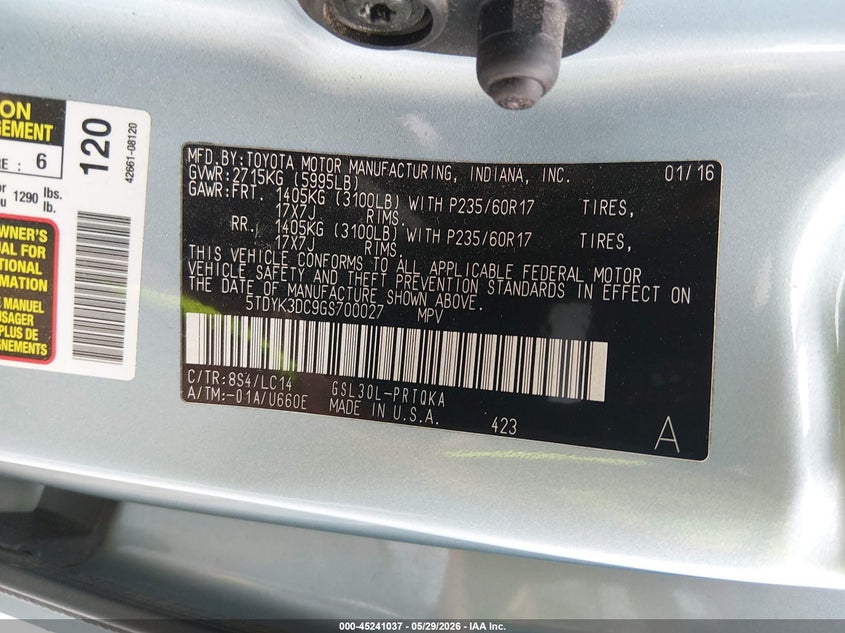TOYOTA SIENNA - zdjęcie 9