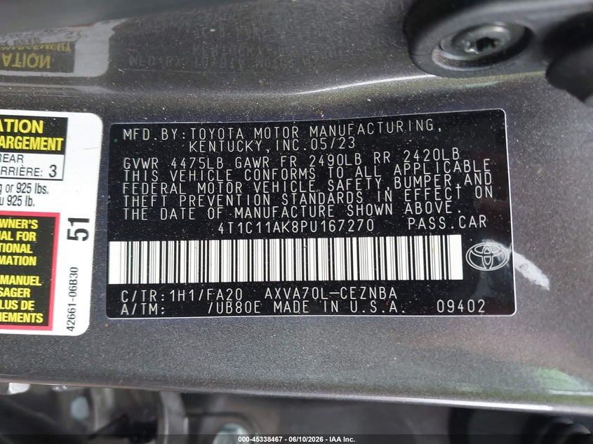 TOYOTA CAMRY - zdjęcie 9