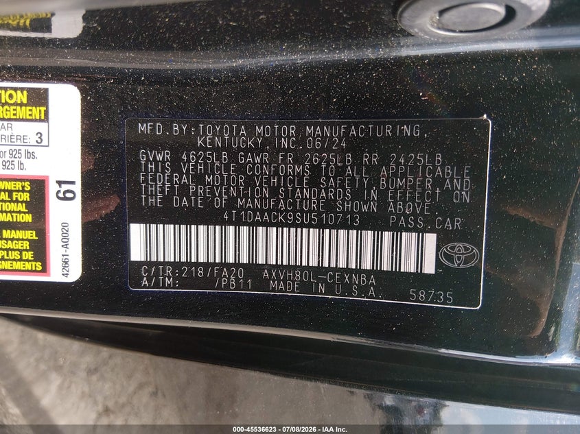 TOYOTA CAMRY - zdjęcie 9