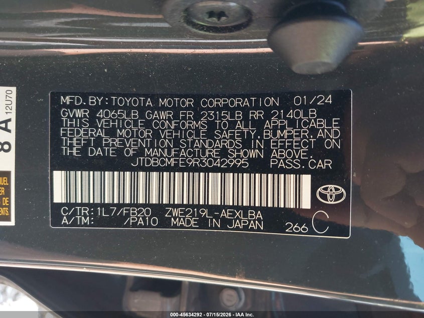 TOYOTA COROLLA - zdjęcie 9
