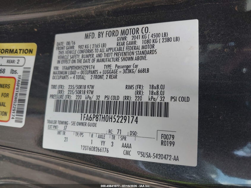 FORD MUSTANG - zdjęcie 9