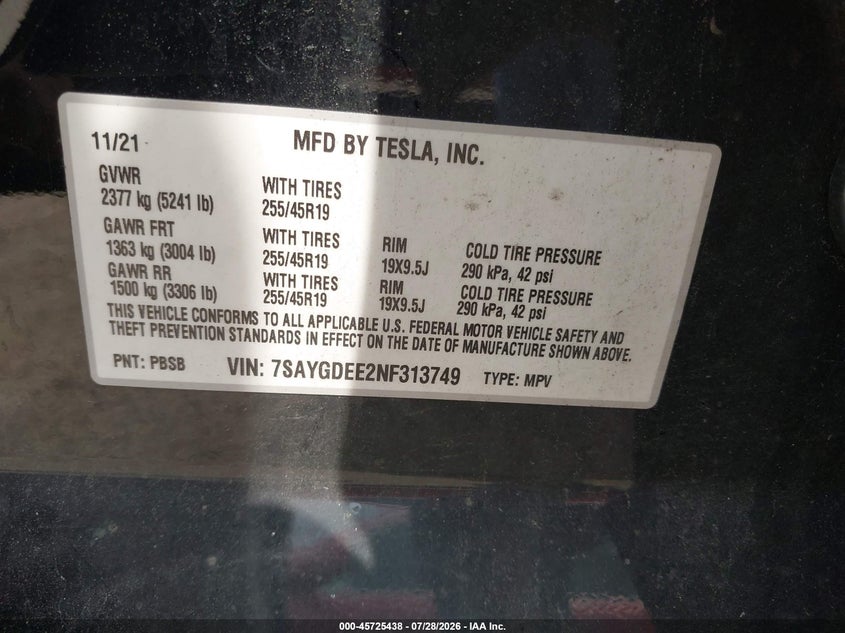 TESLA MODEL Y - zdjęcie 9