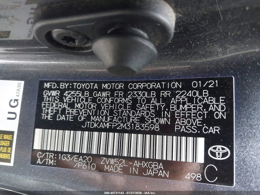 TOYOTA PRIUS PRIME - zdjęcie 9
