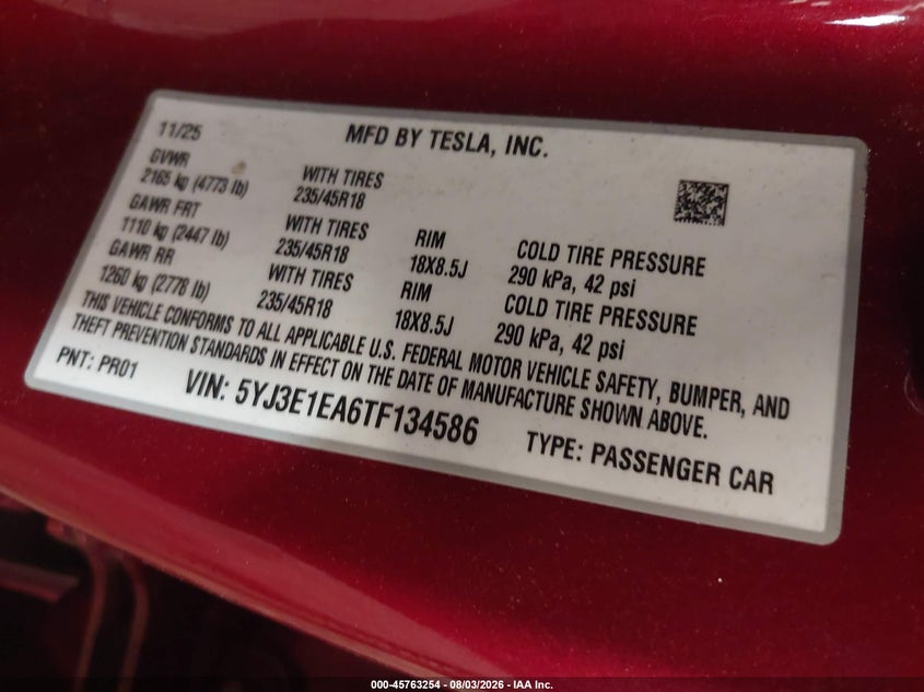 TESLA MODEL 3 - zdjęcie 9
