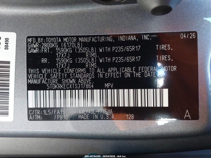 TOYOTA SIENNA - zdjęcie 9