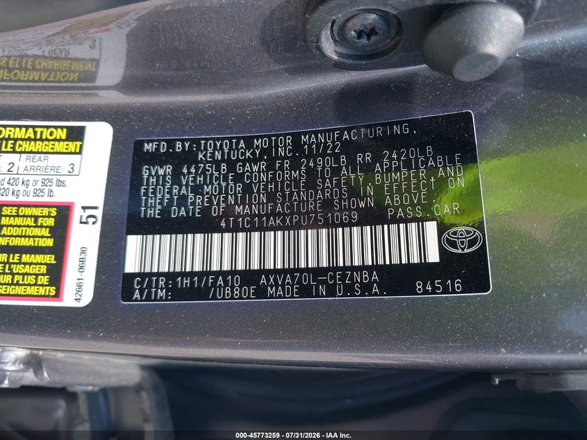 TOYOTA CAMRY - zdjęcie 9