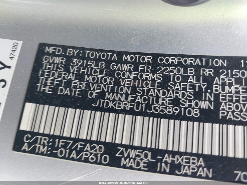 TOYOTA PRIUS - zdjęcie 9