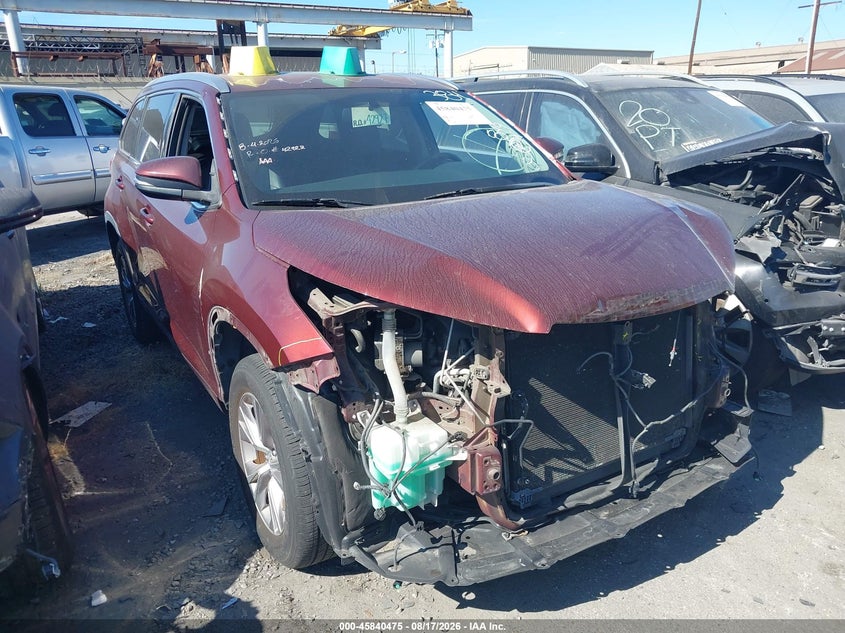2014 Toyota Highlander Xle V6 VIN 5TDKKRFH1ES031461