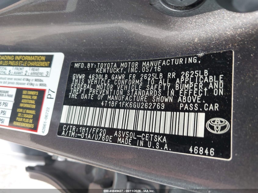 TOYOTA CAMRY - zdjęcie 9