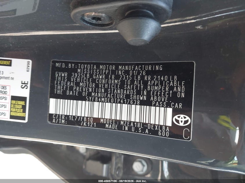 TOYOTA COROLLA - zdjęcie 9