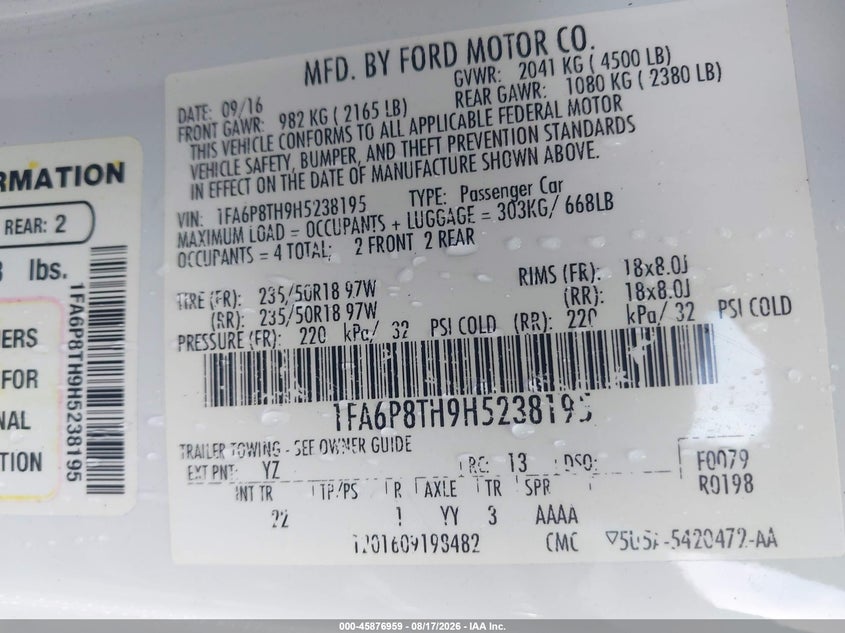 FORD MUSTANG - zdjęcie 9